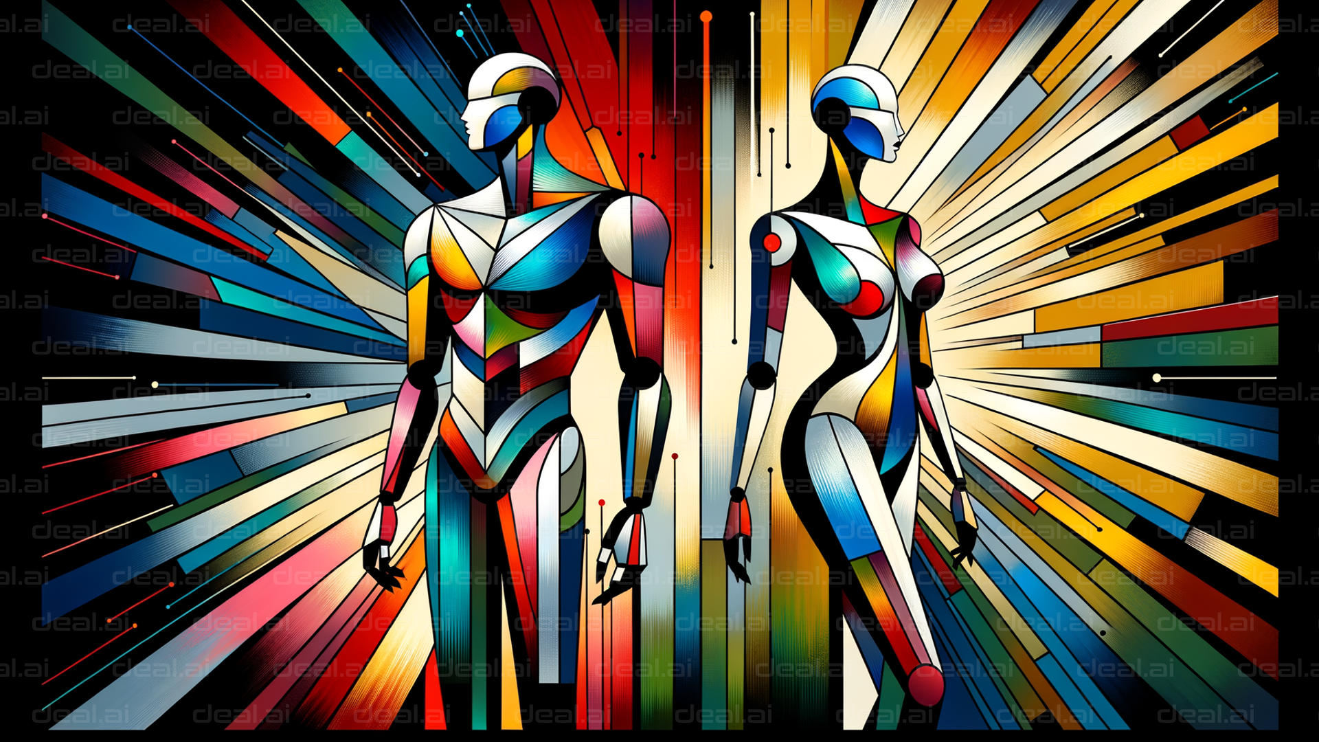 Geometric Futuristic Figures