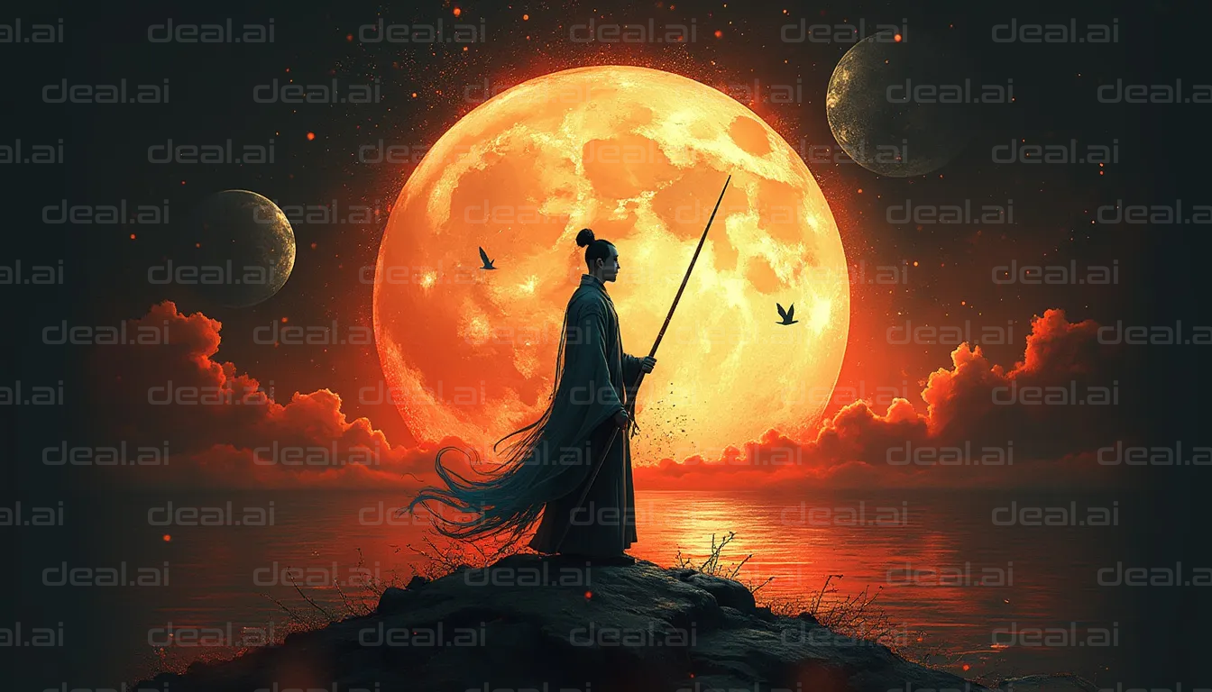 Samurai Under the Blood Moon