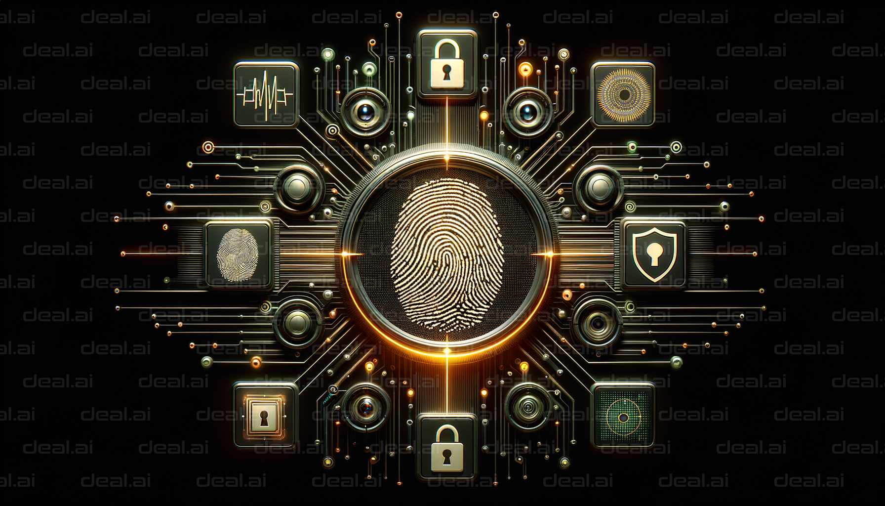 "Fingerprint Security System Concept Art"