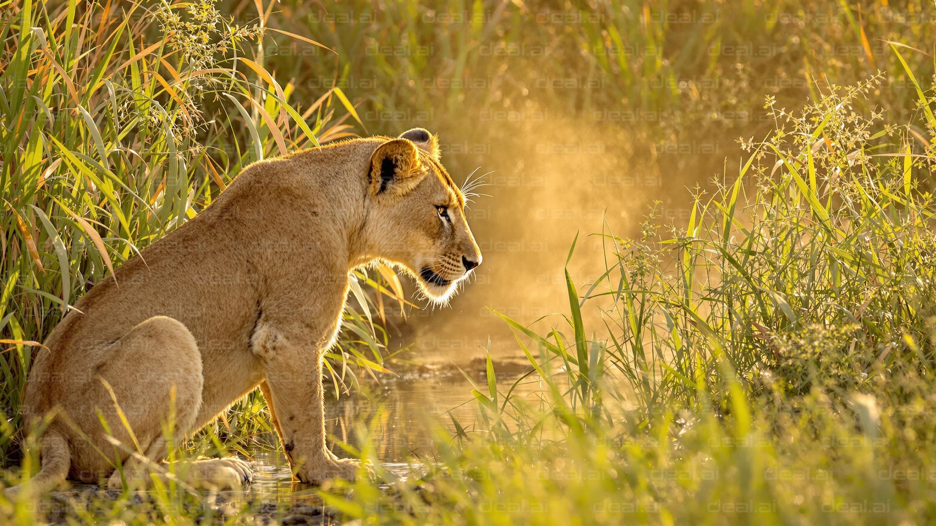 Lioness in Golden Light