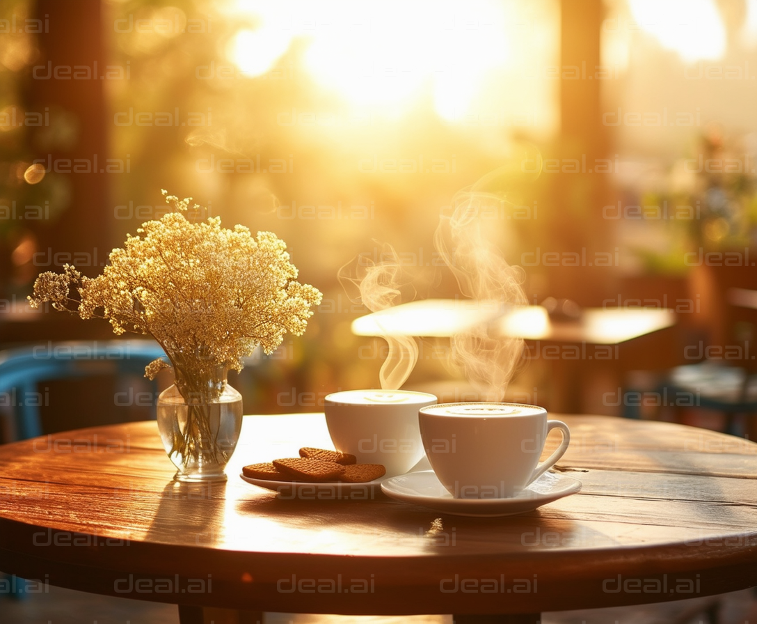 Cozy Morning Coffee in the Sunlight