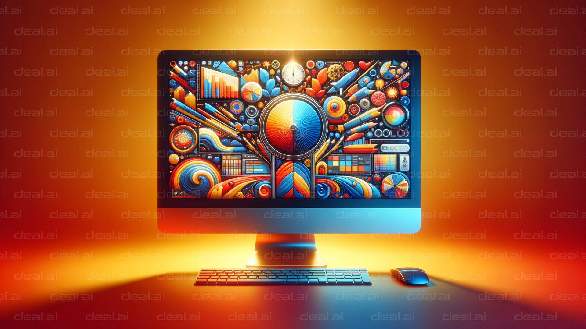 Vibrant Digital Data Display