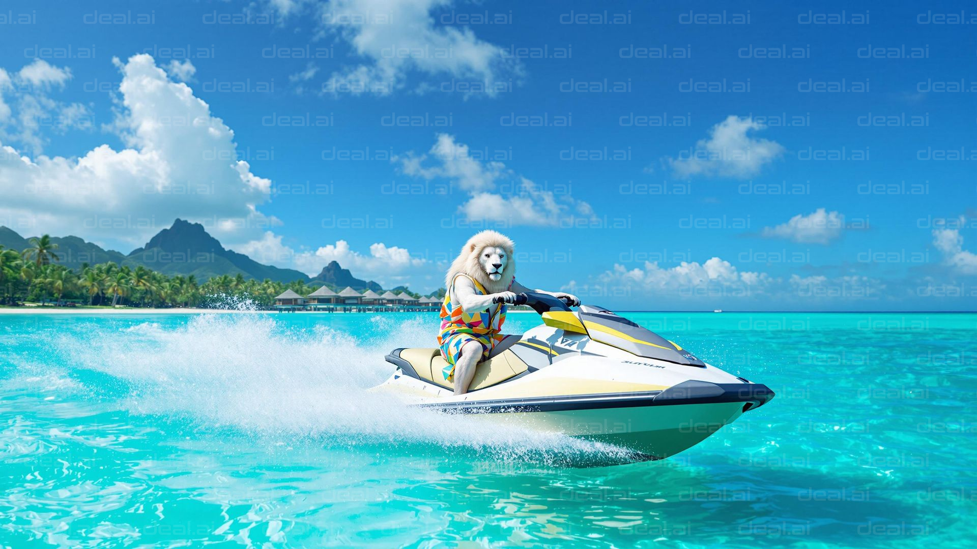 Lion's Jet Ski Adventure