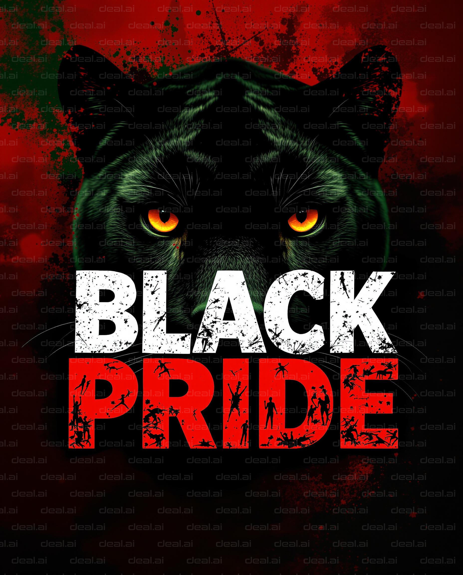 Panther with "Black Pride" Text