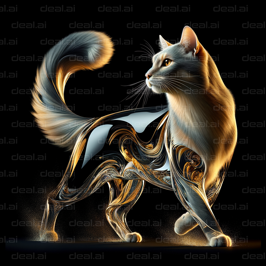 Futuristic Feline Artistry