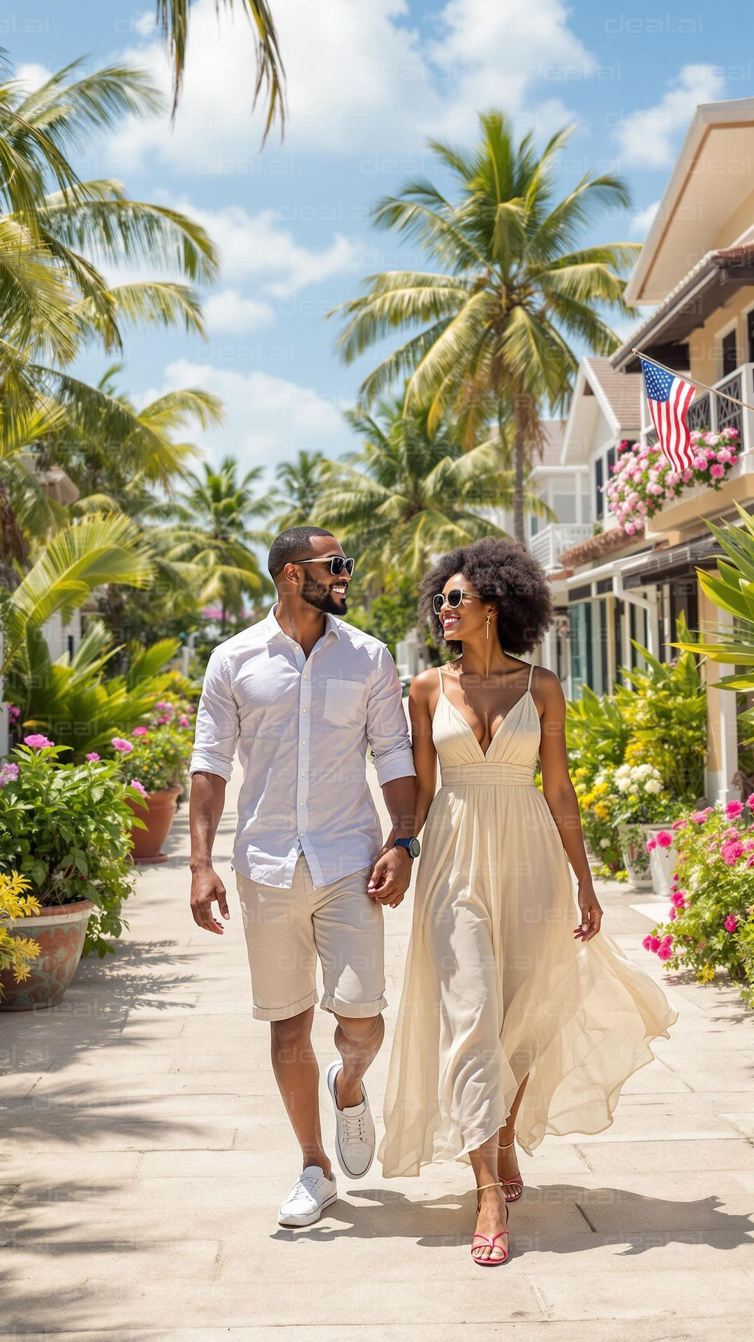"Sunny Stroll in Paradise"