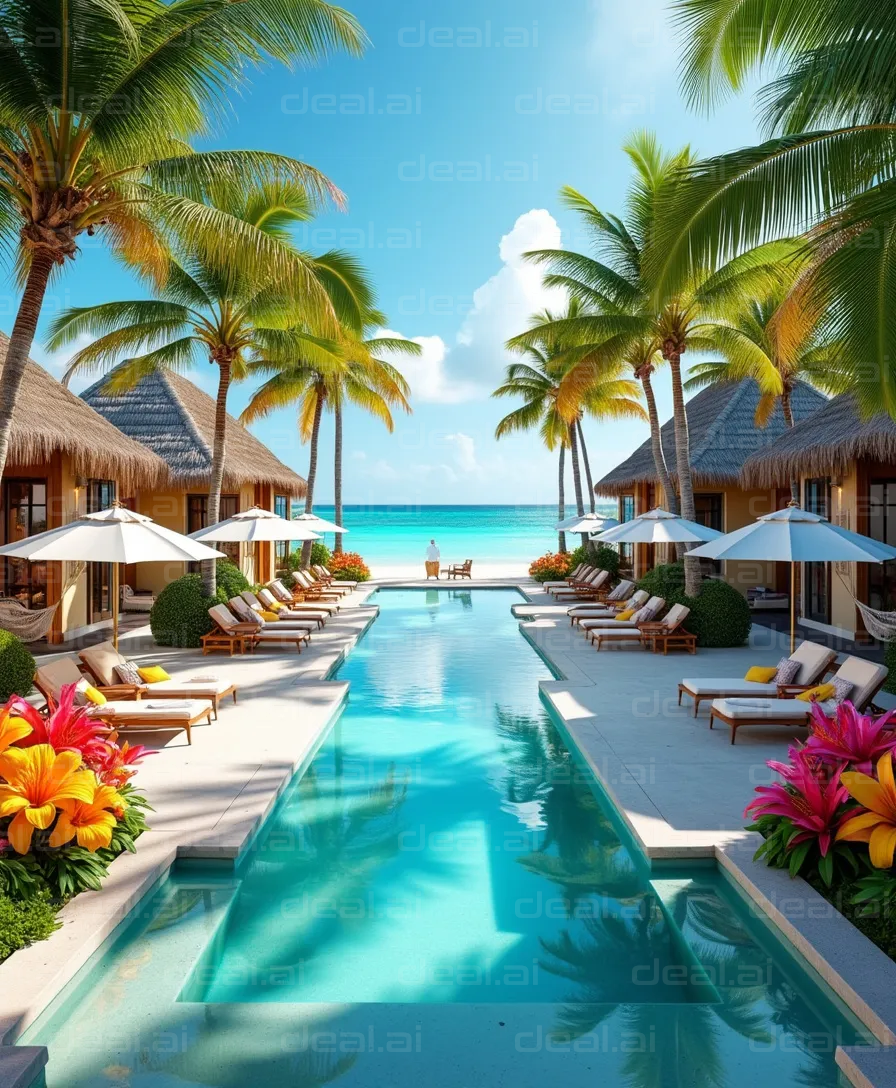 Luxurious Beachfront Pool Paradise