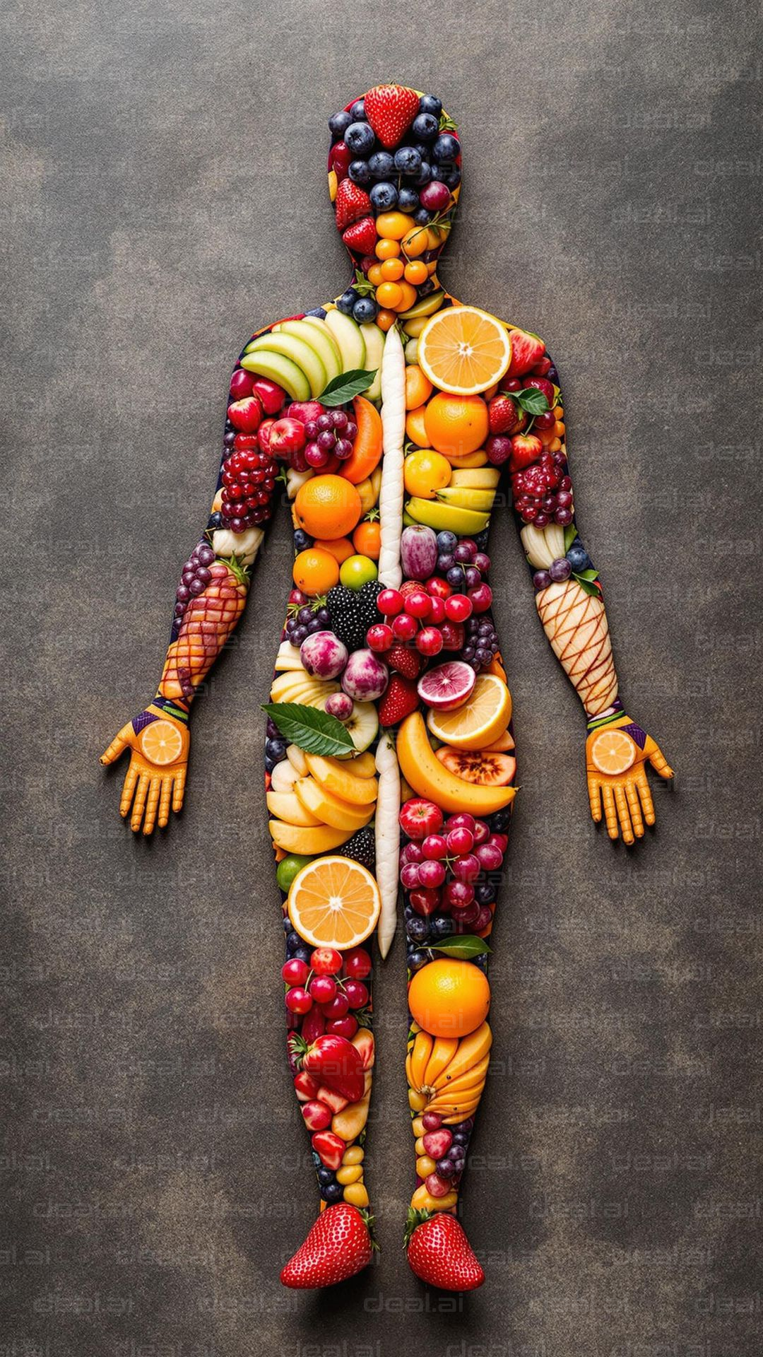 Fruitful Human Figure Art