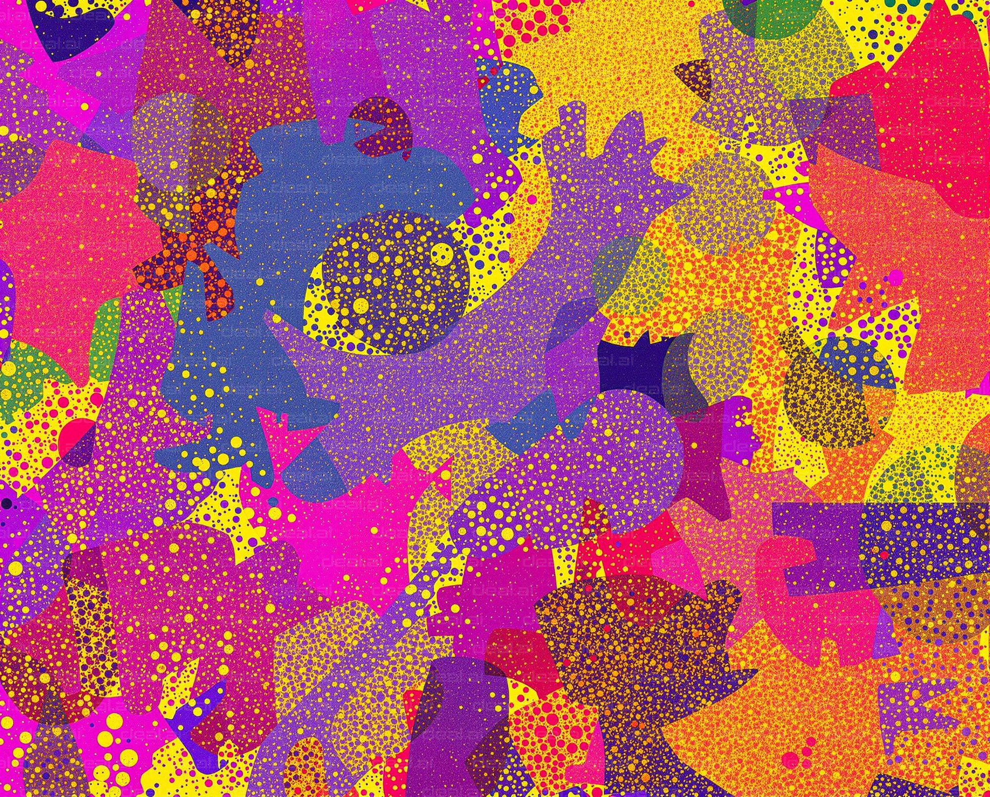 Colorful Abstract Dot Art