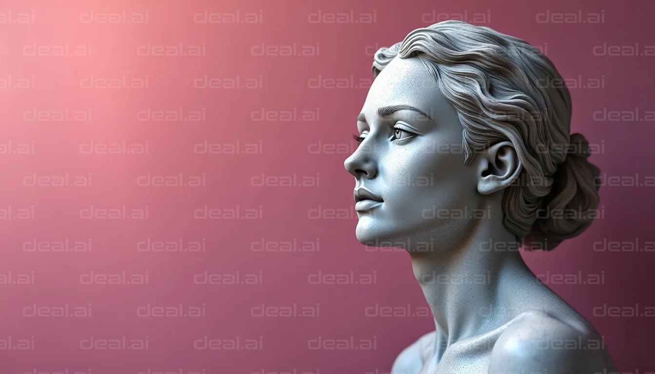 "Classical Sculpture in Profile View"