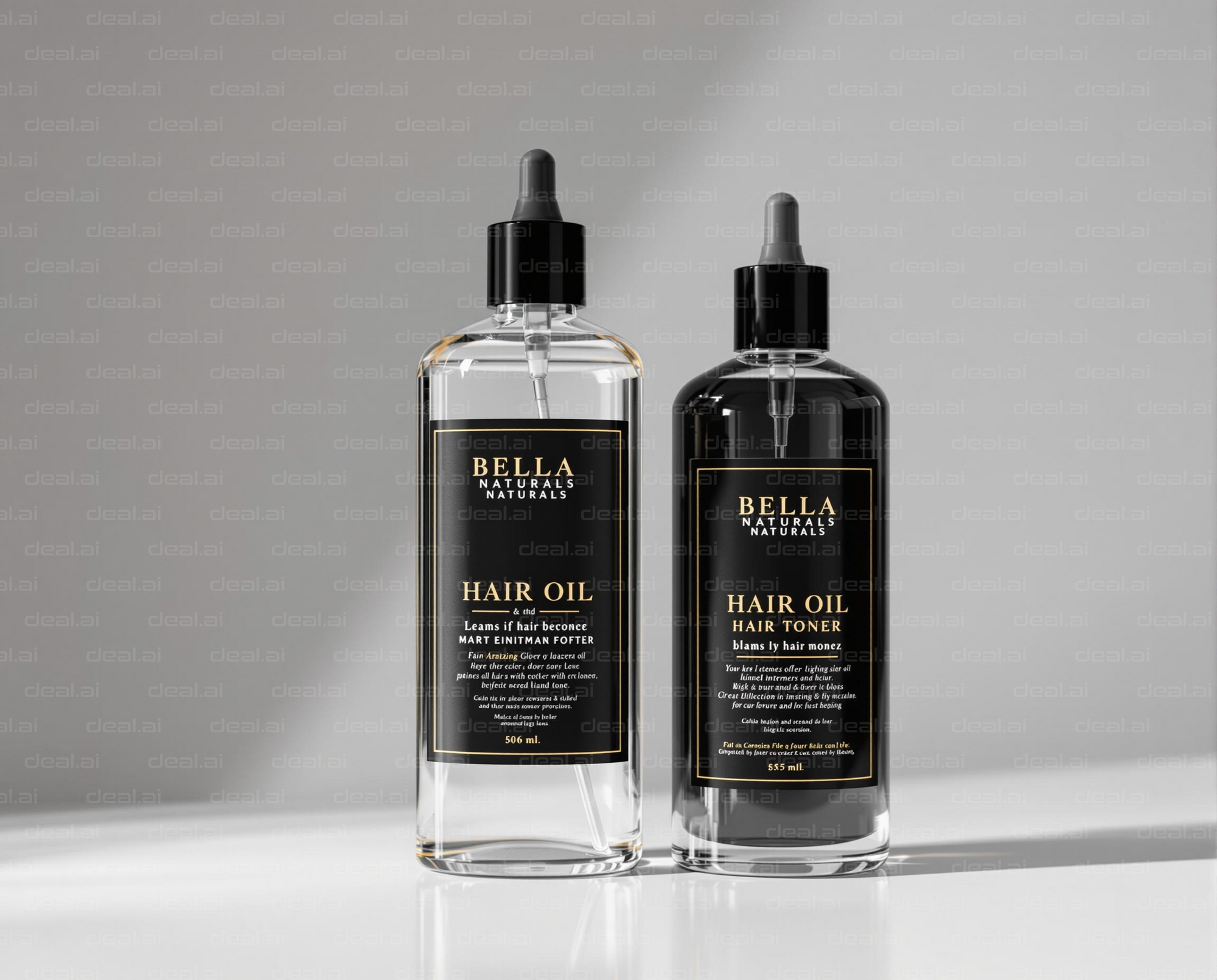"Natural Hair Oil Duo Display"