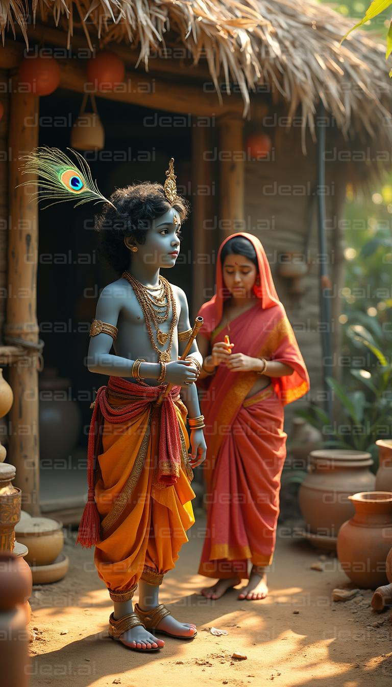 Children in Traditional Indian Attire