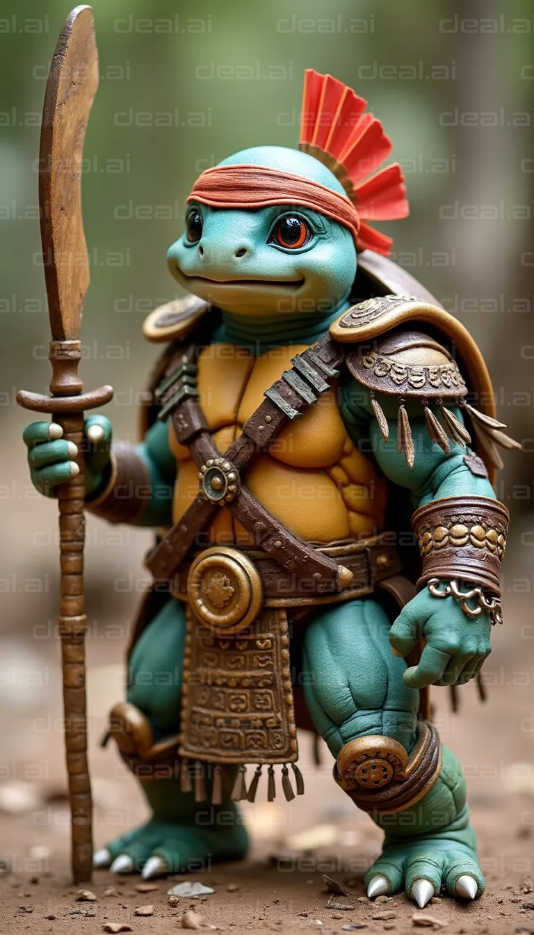 Turtle Warrior in Armor