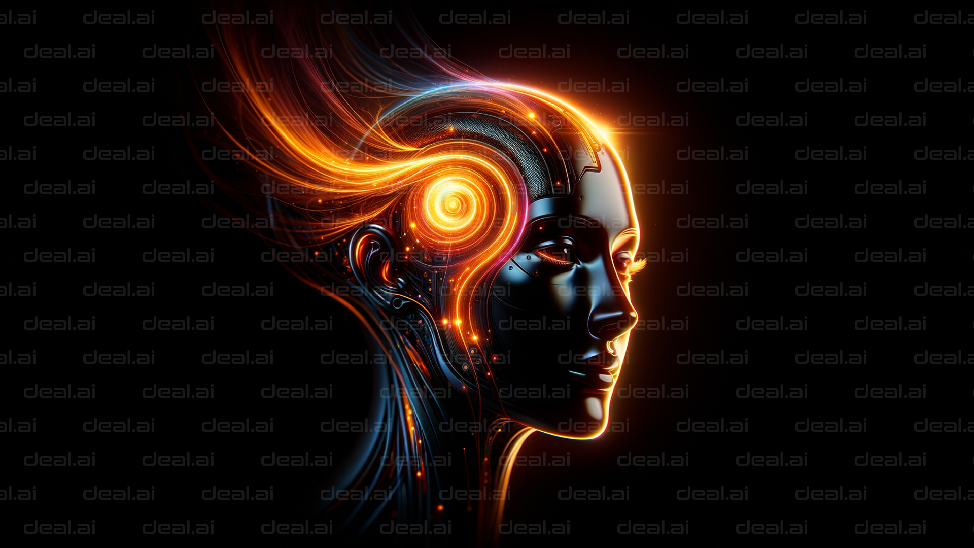 "Futuristic AI Illuminated"