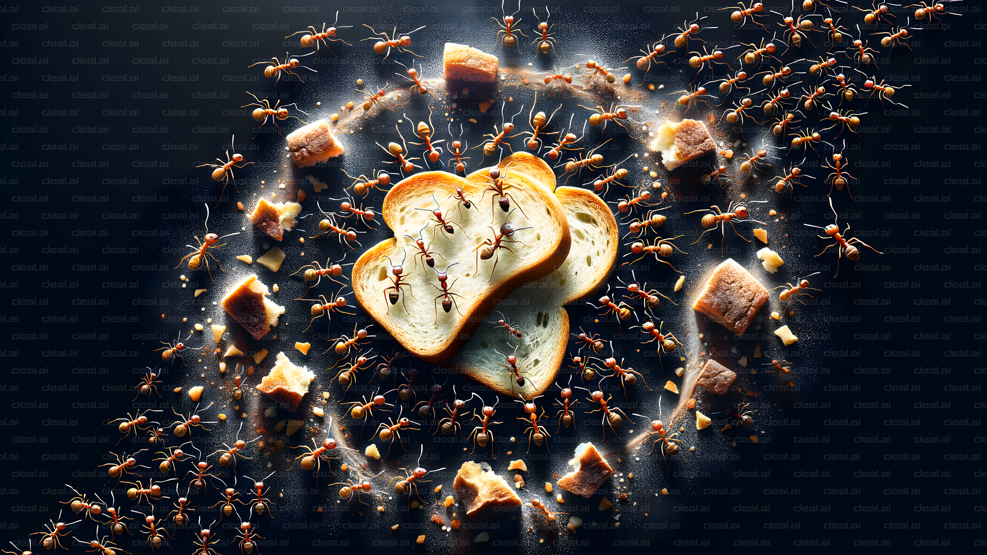 Ants Invade the Bread Stack