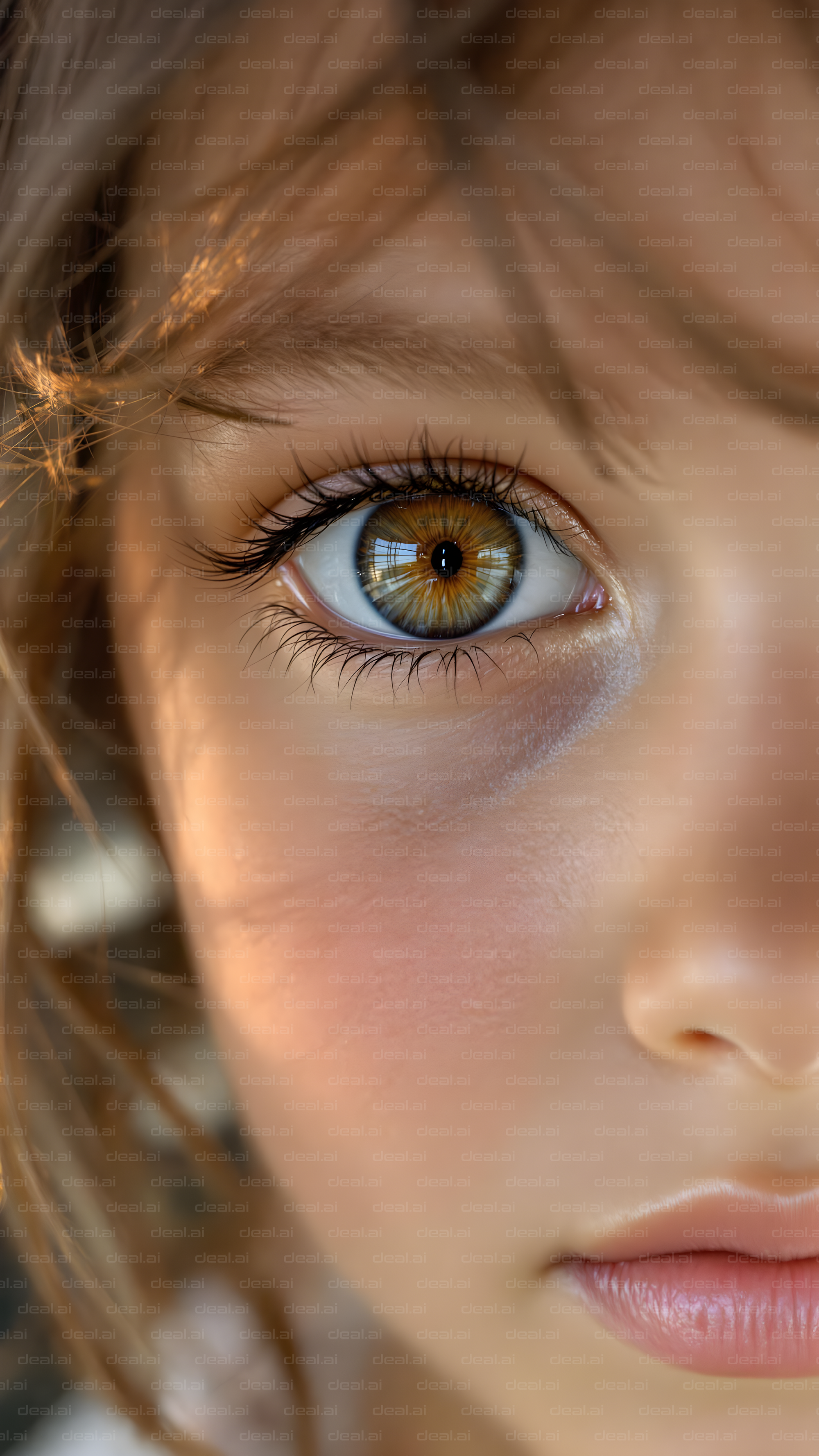 Captivating Hazel Eye Close-Up
