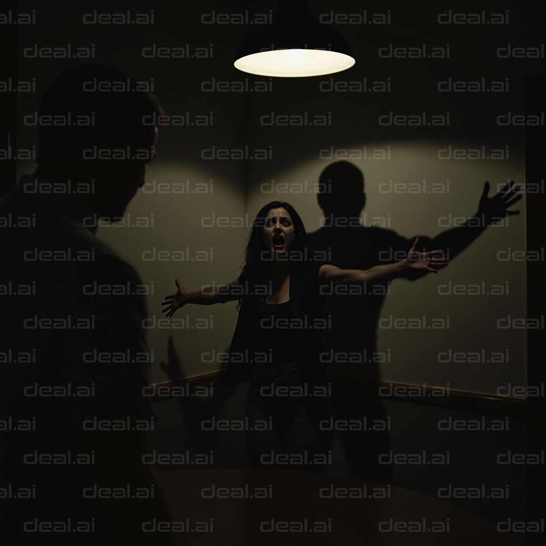 Tense Confrontation Under Light