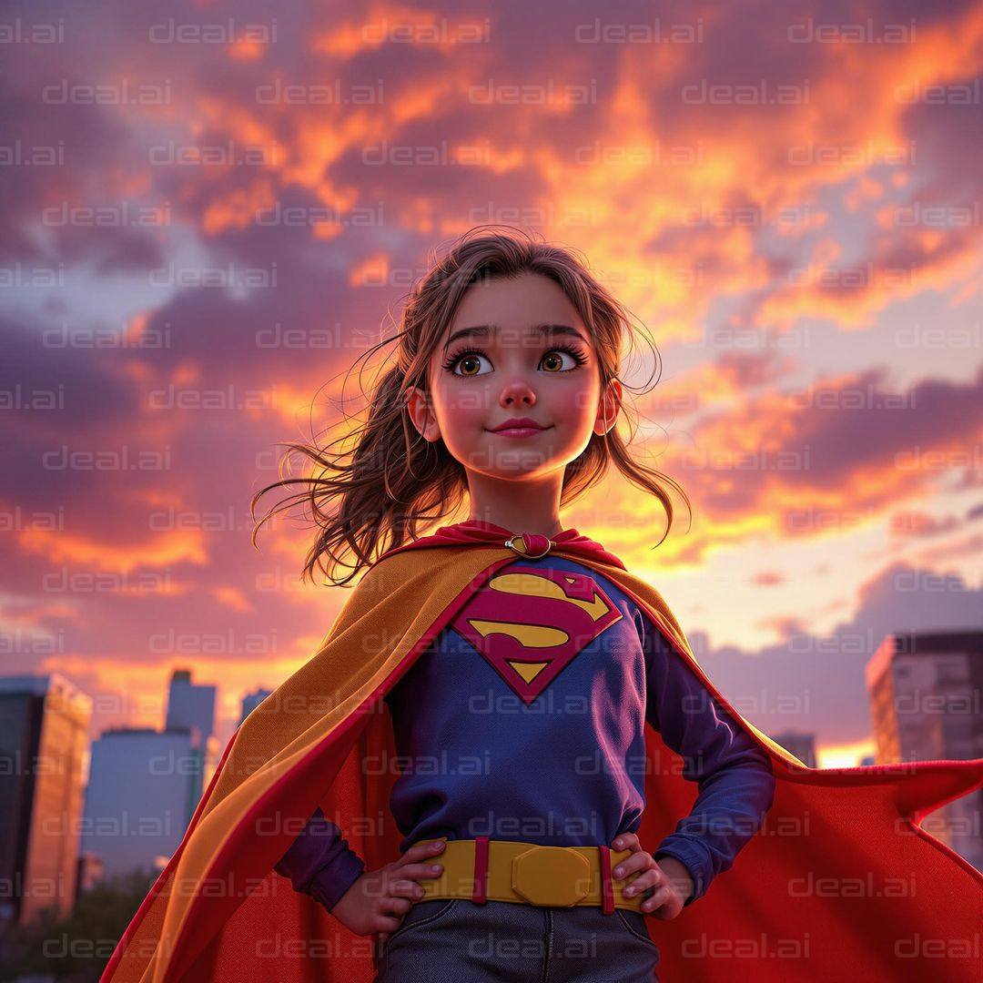 "Supergirl at Sunset"