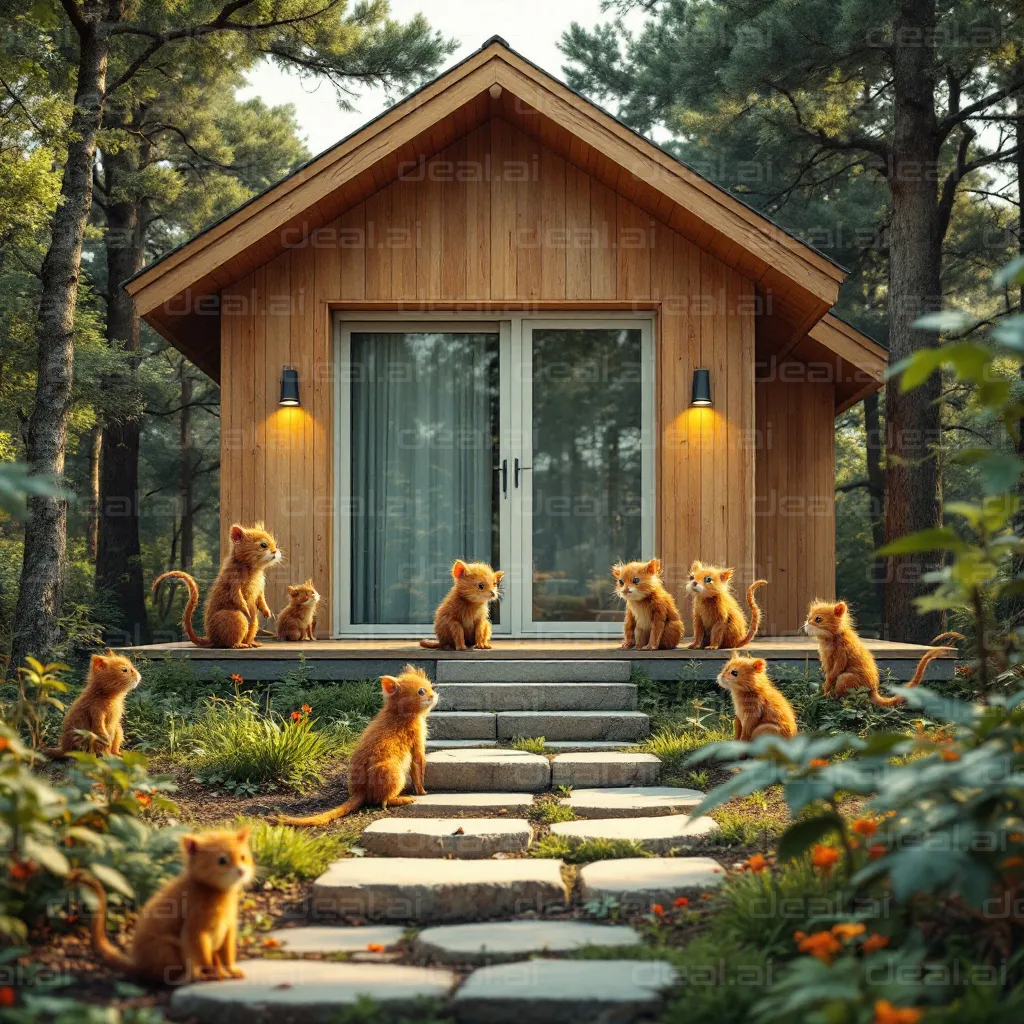 Cozy Cabin with Curious Critters