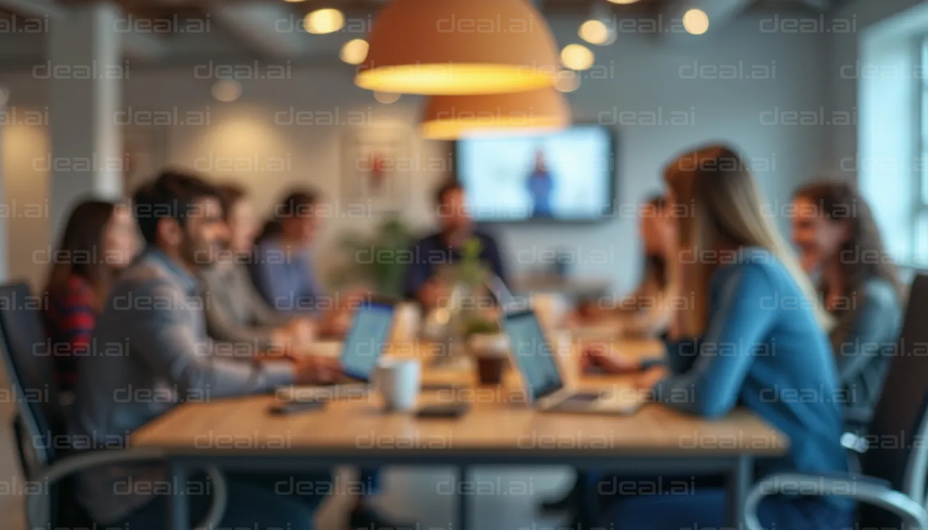 Team Meeting in Office Room