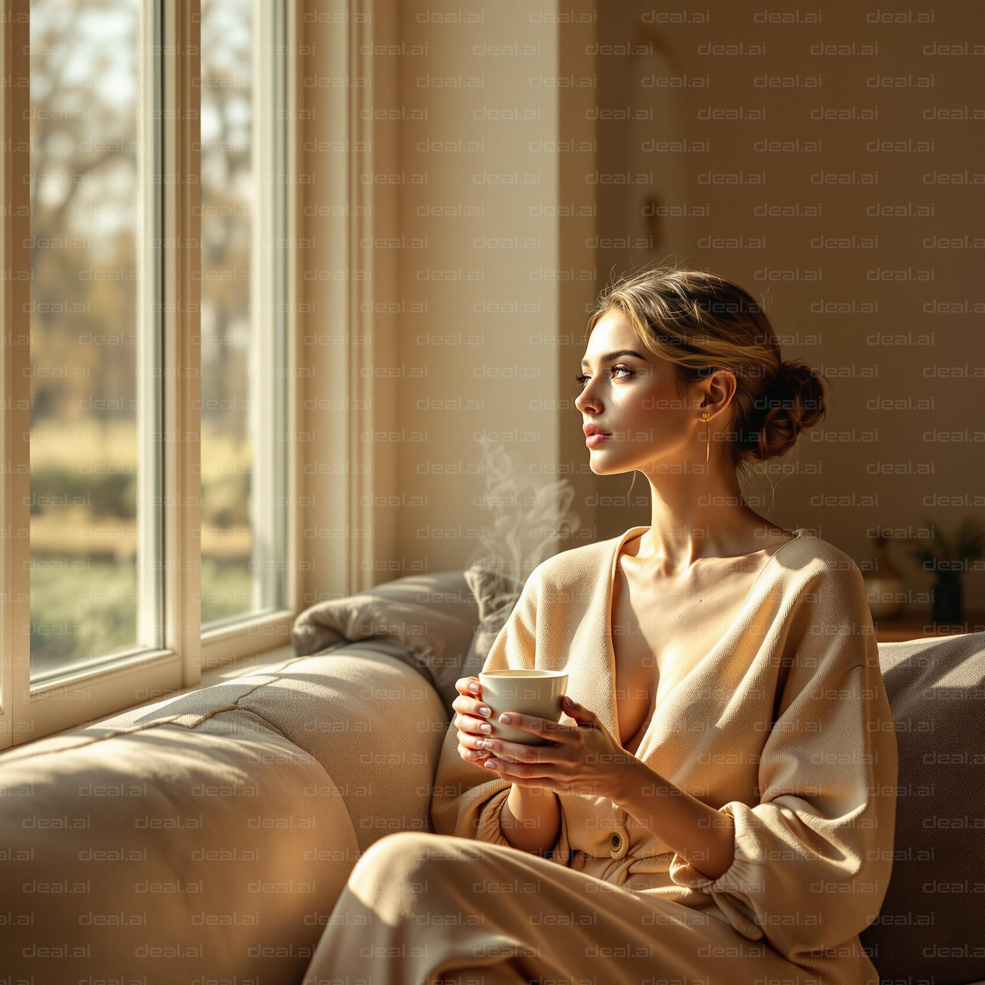 "Peaceful Morning Reflection"