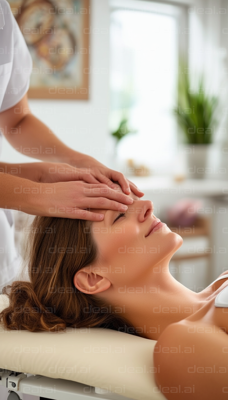 Relaxing Facial Massage in Spa