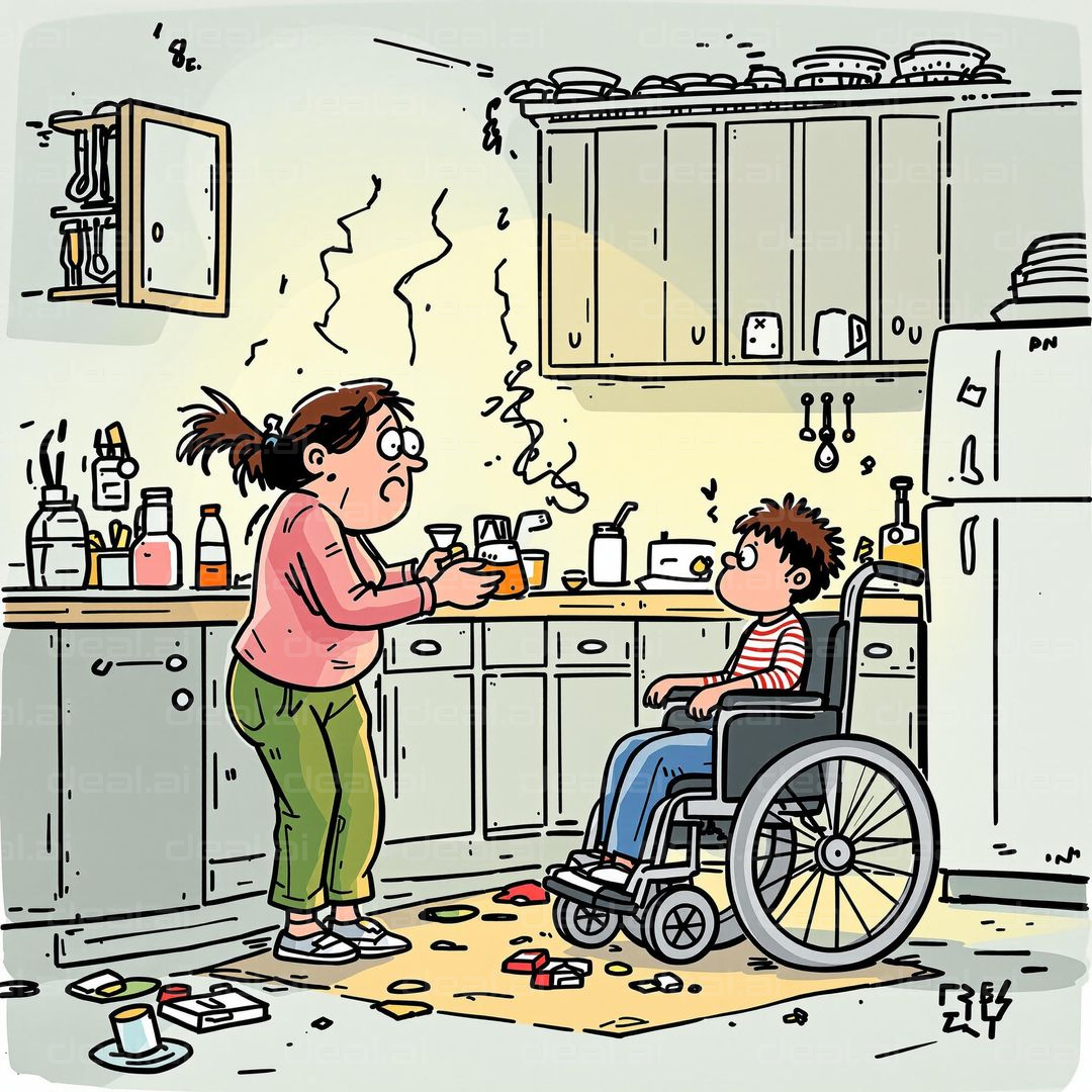 Kitchen Chaos and a Curious Kid