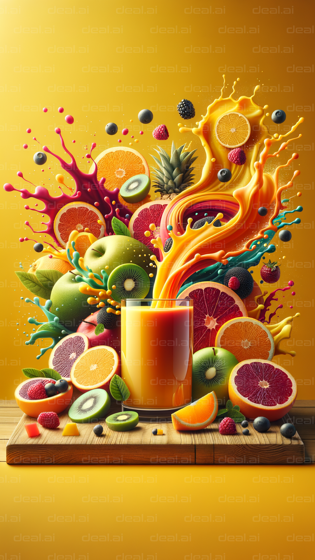 Vibrant Juicy Fruit Explosion