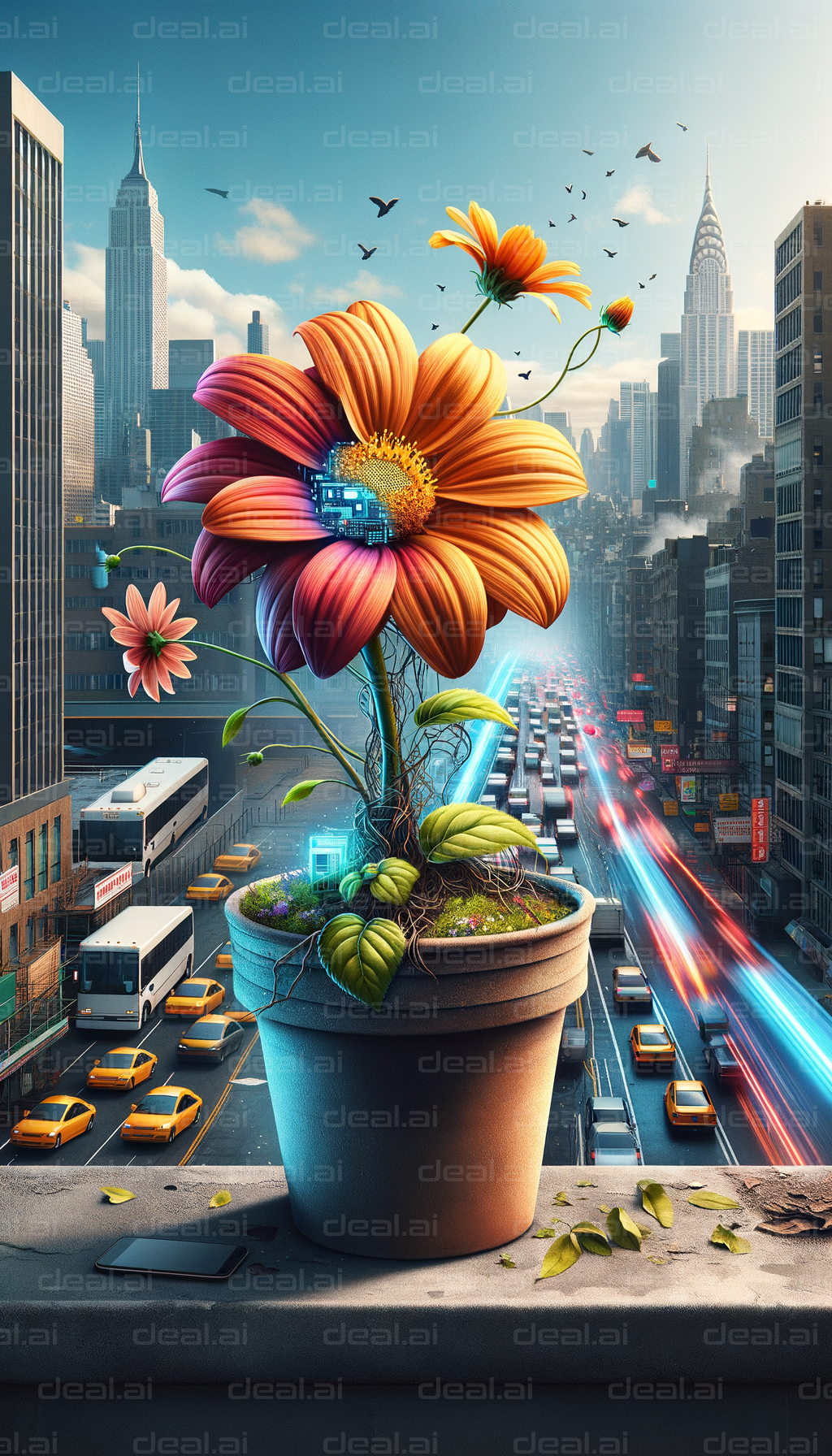 Digital Bloom in the Urban Jungle