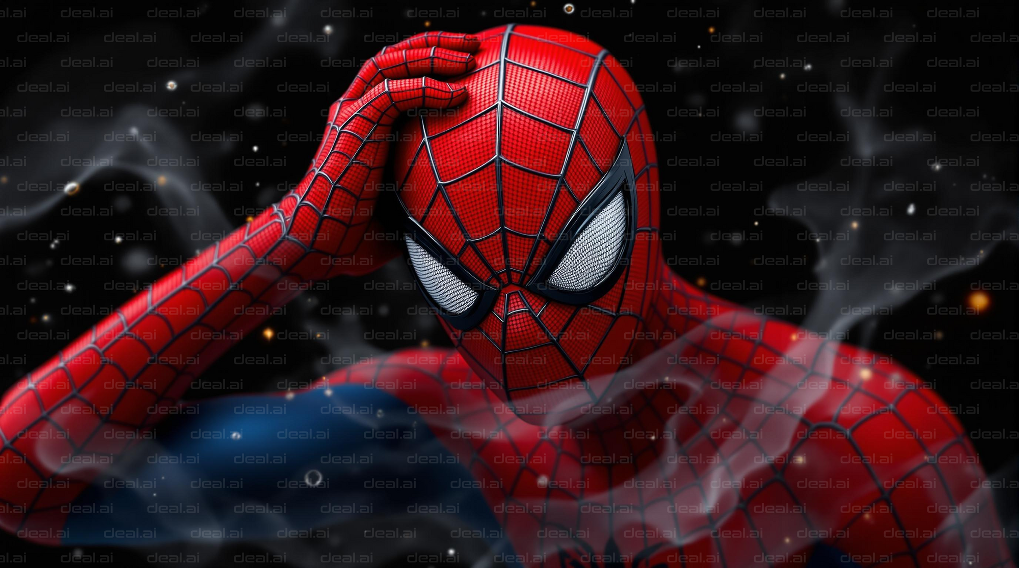 Spider-Man in Thoughtful Pose