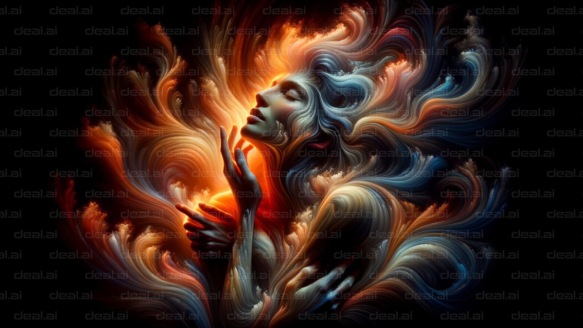 "Ethereal Flowing Elegance"