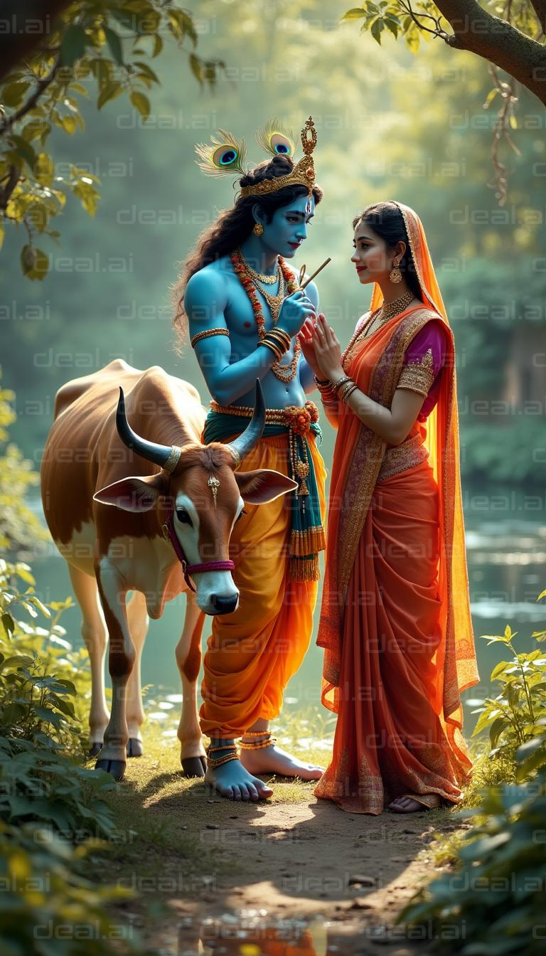 "Divine Moment in the Forest"