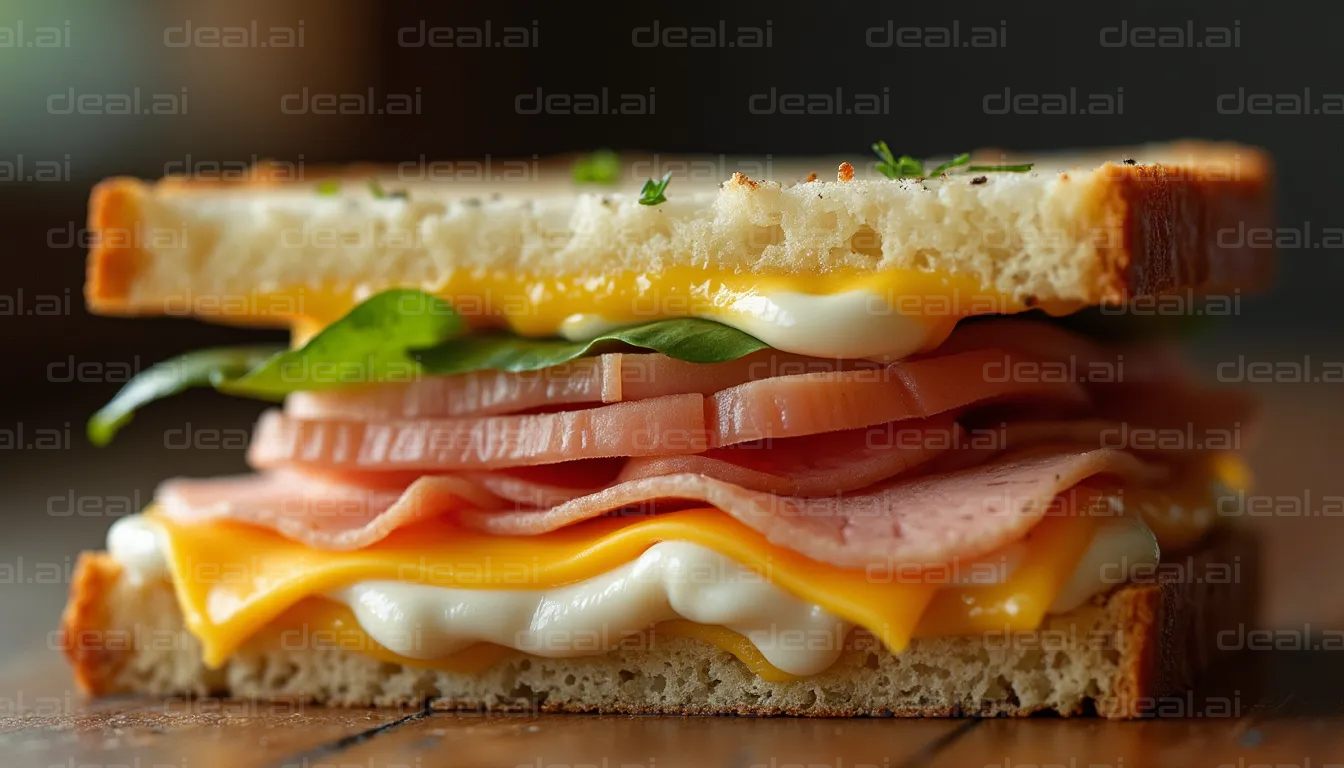 Delicious Ham and Cheese Sandwich