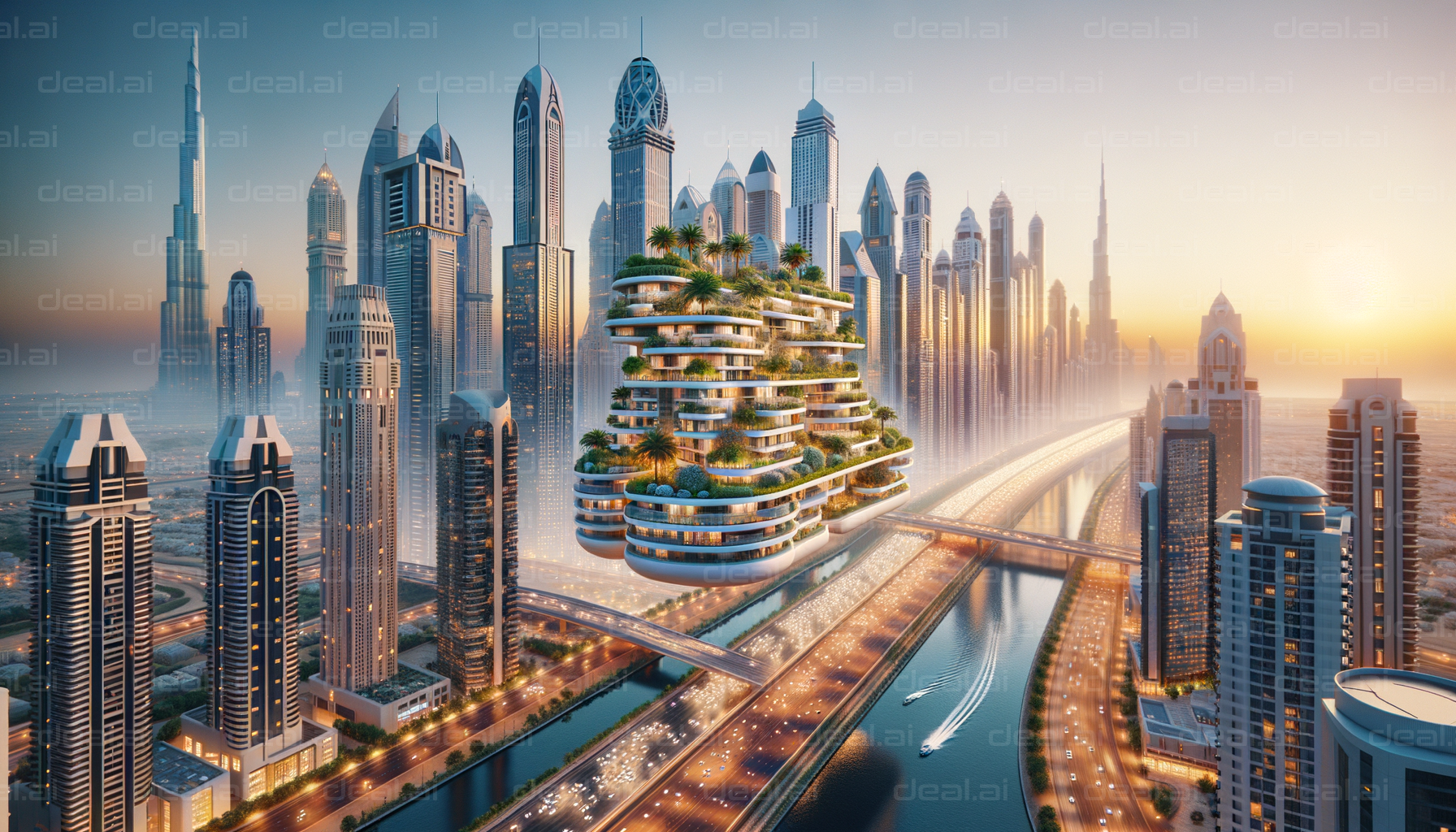 Futuristic Eco-Friendly Skyscrapers