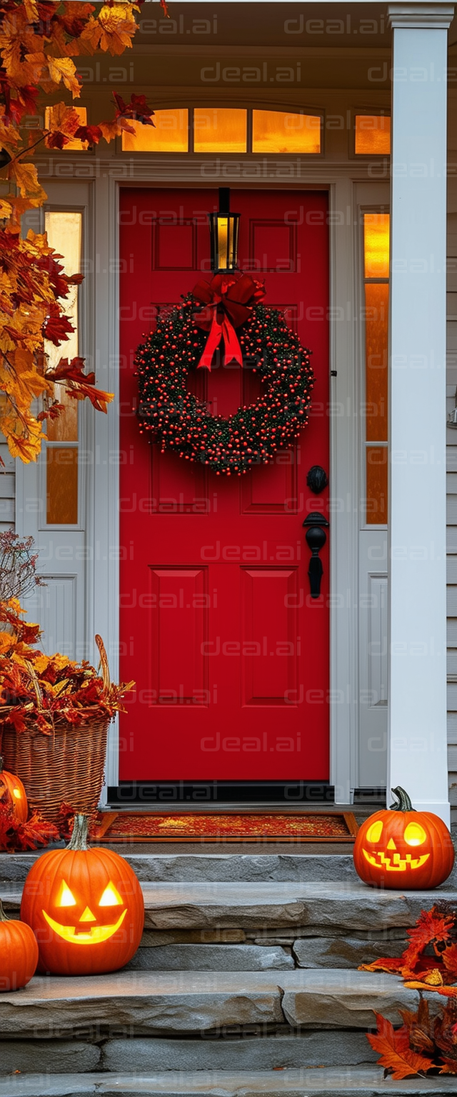 Festive Halloween Doorstep Decor