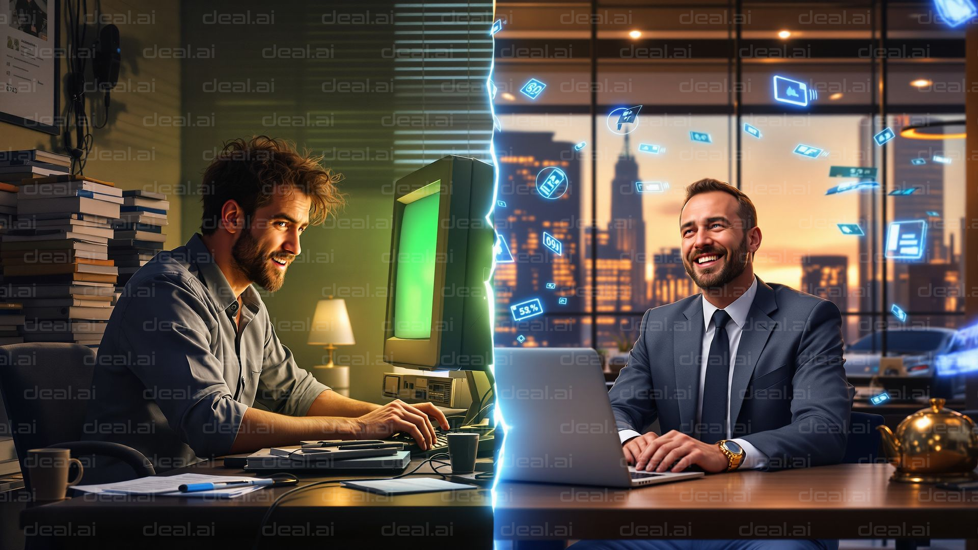 "Then and Now: Digital Evolution"