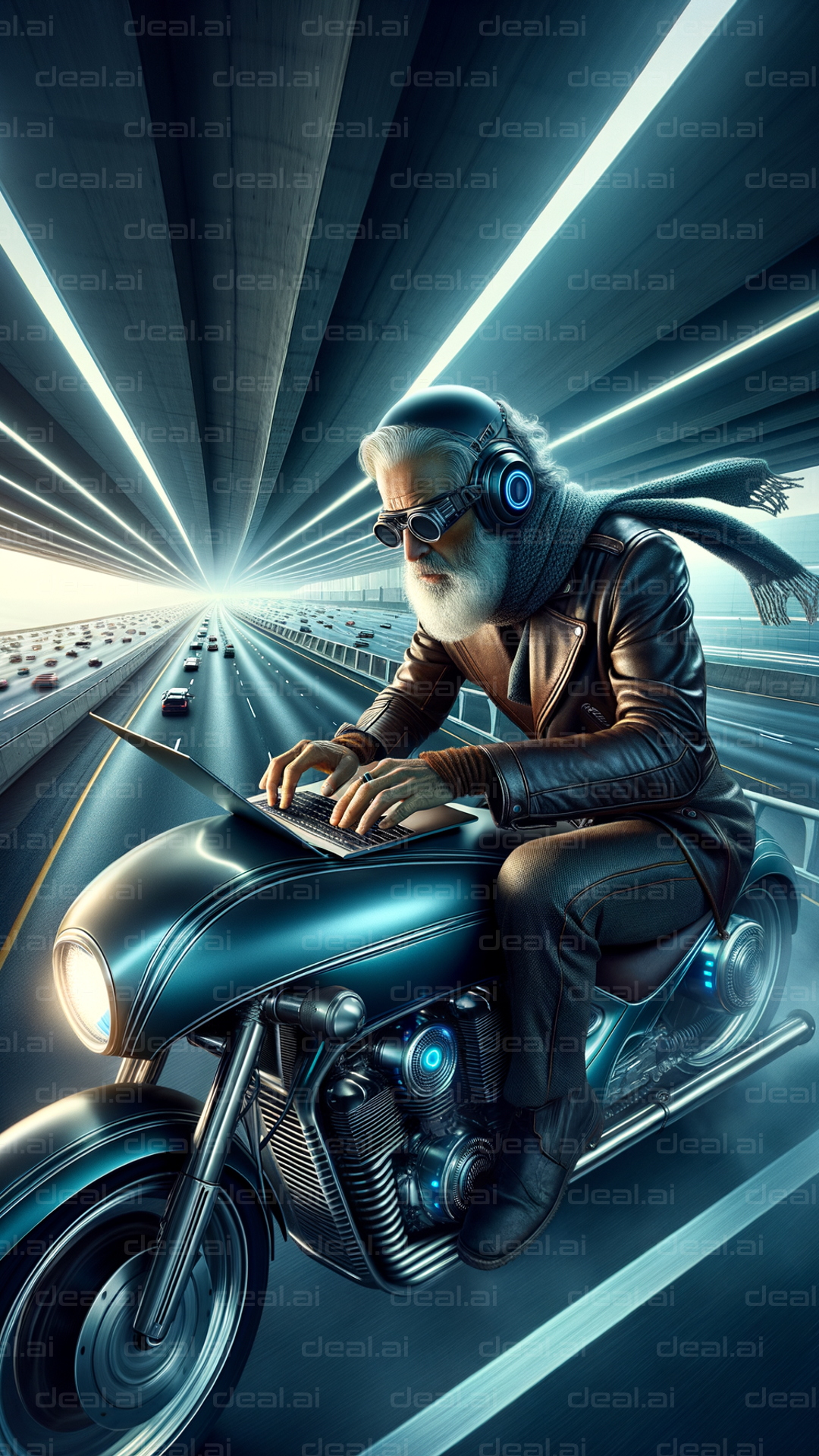 Cyber Rider on High-Tech Journey