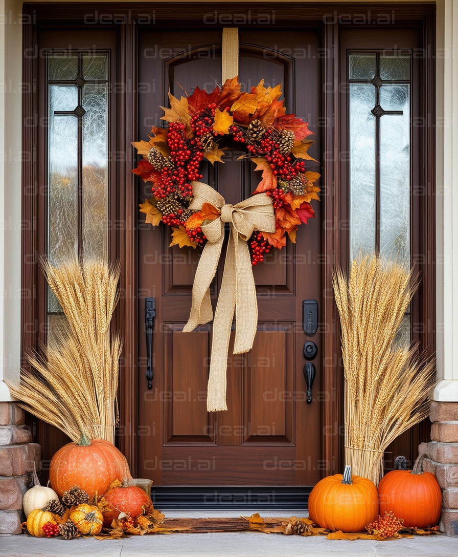 Fall Harvest Door Decorations