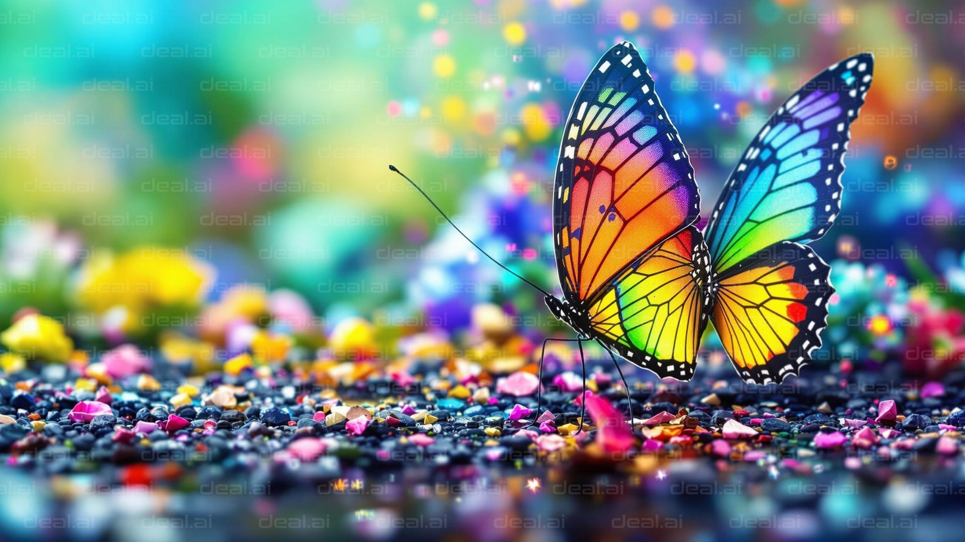 Rainbow Butterfly Beauty