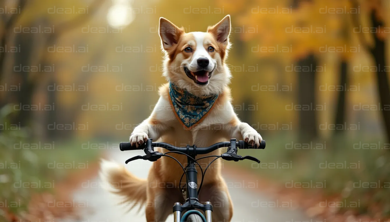 Bike-Riding Dog Adventure