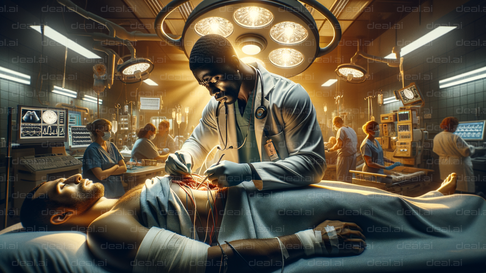 Intense Surgical Operation Scene