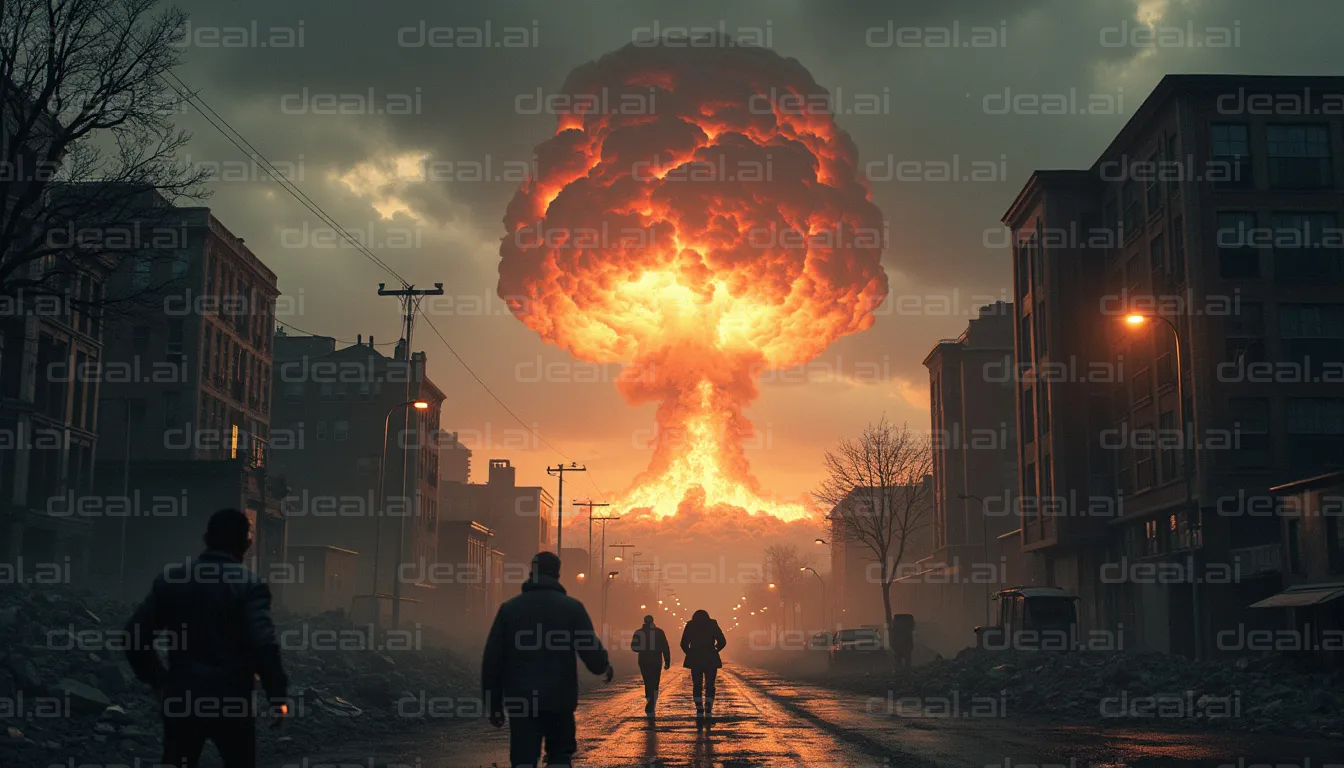 "Apocalyptic Dawn in the City"