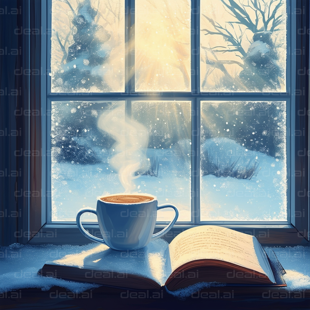 Winter Morning: Coffee and a Good Book