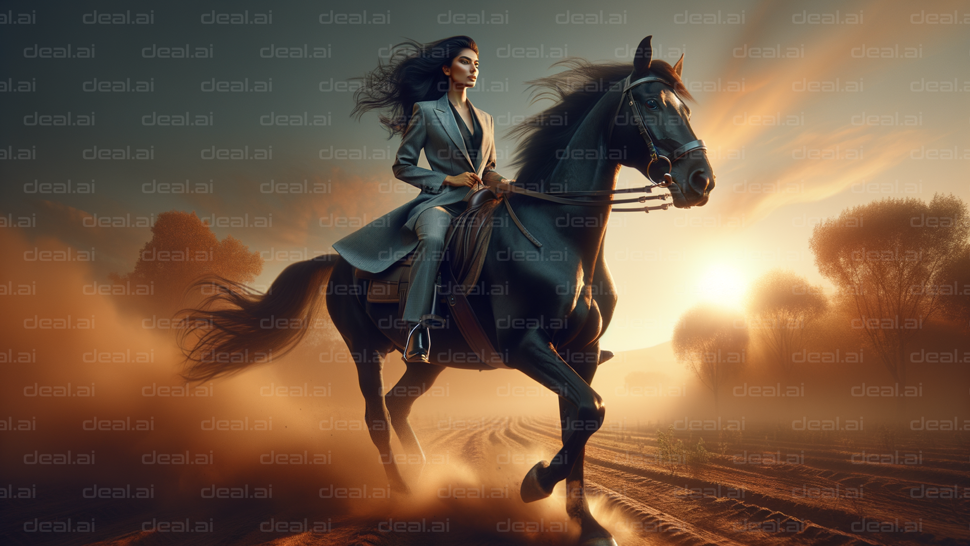 Riding into the Sunset