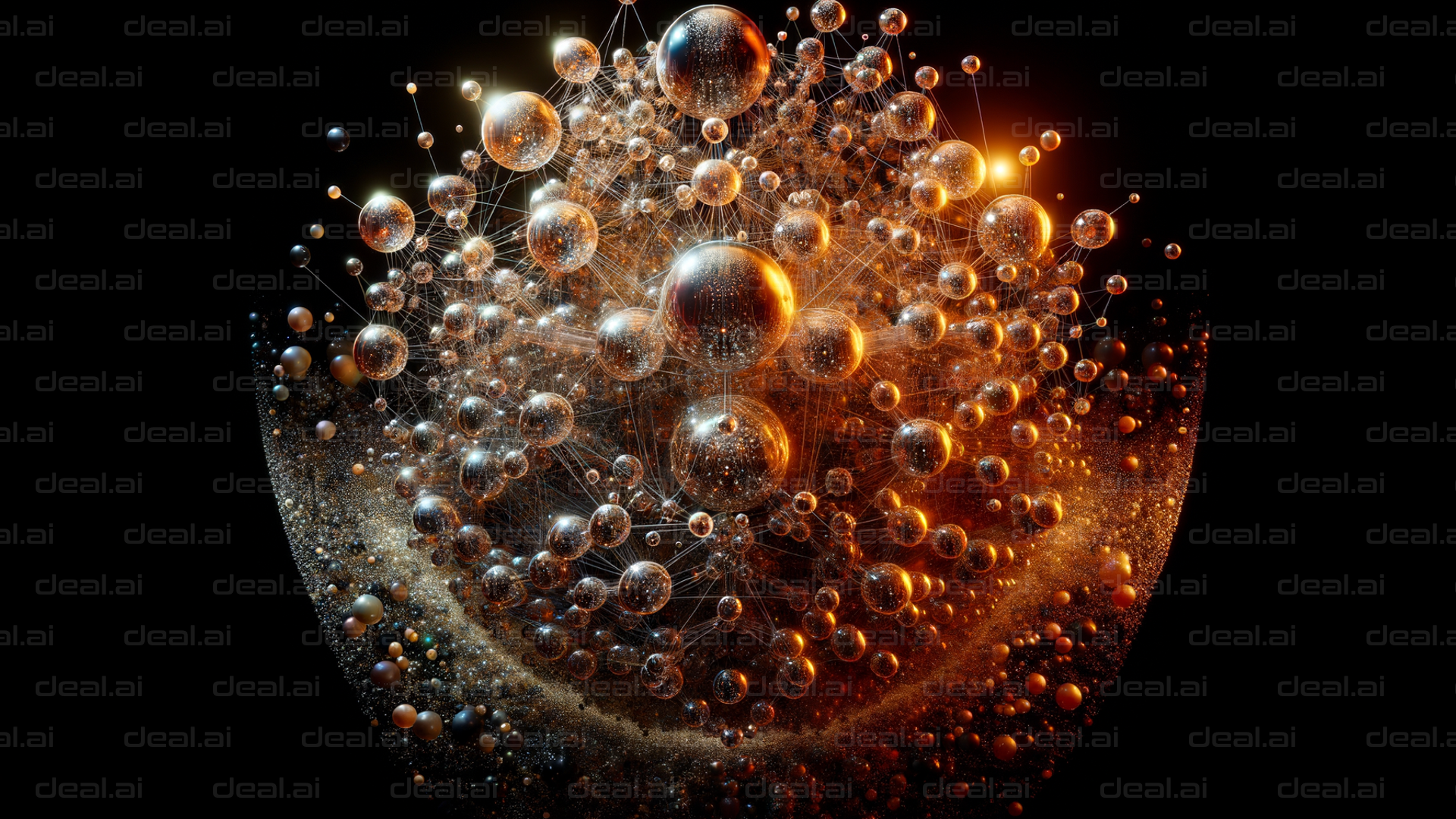 "Cosmic Network of Spheres"