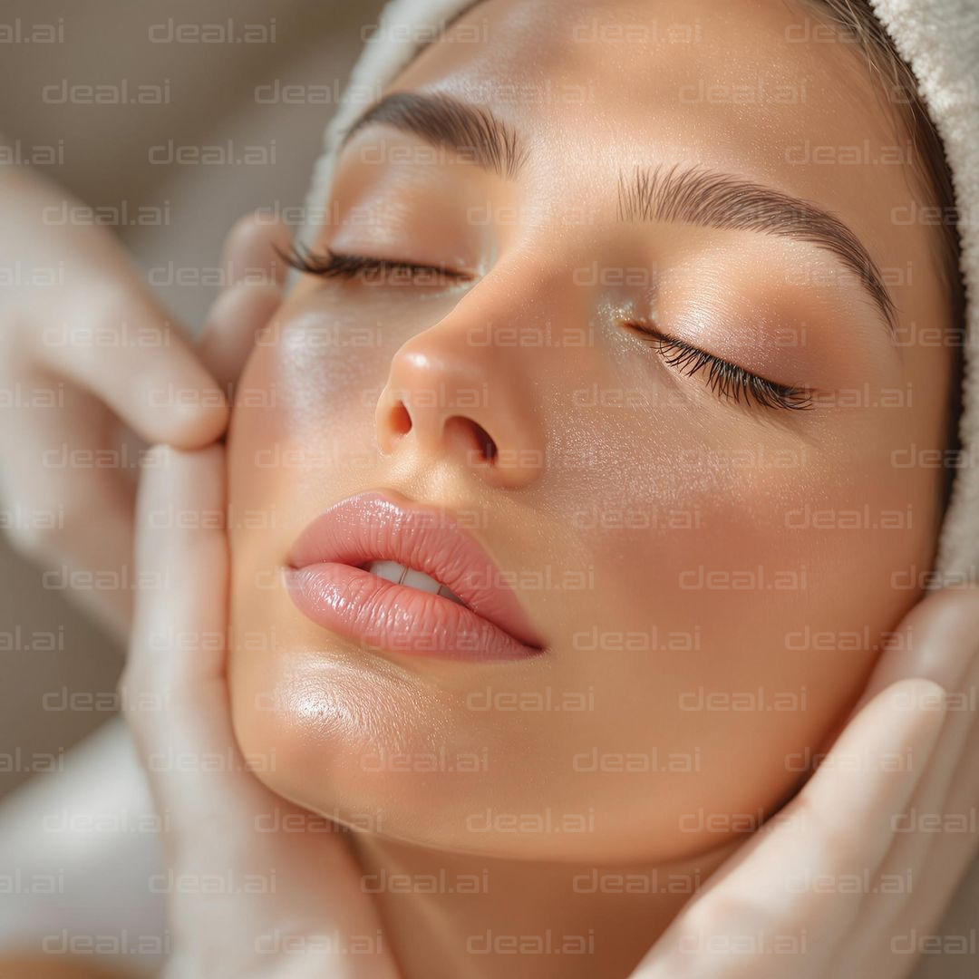 Serene Facial Relaxation Moment