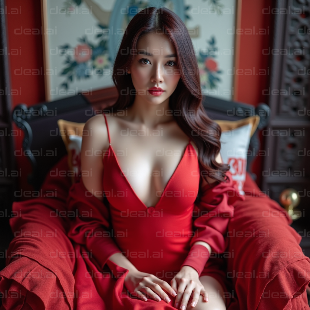 Lady in Red: Elegance Unveiled