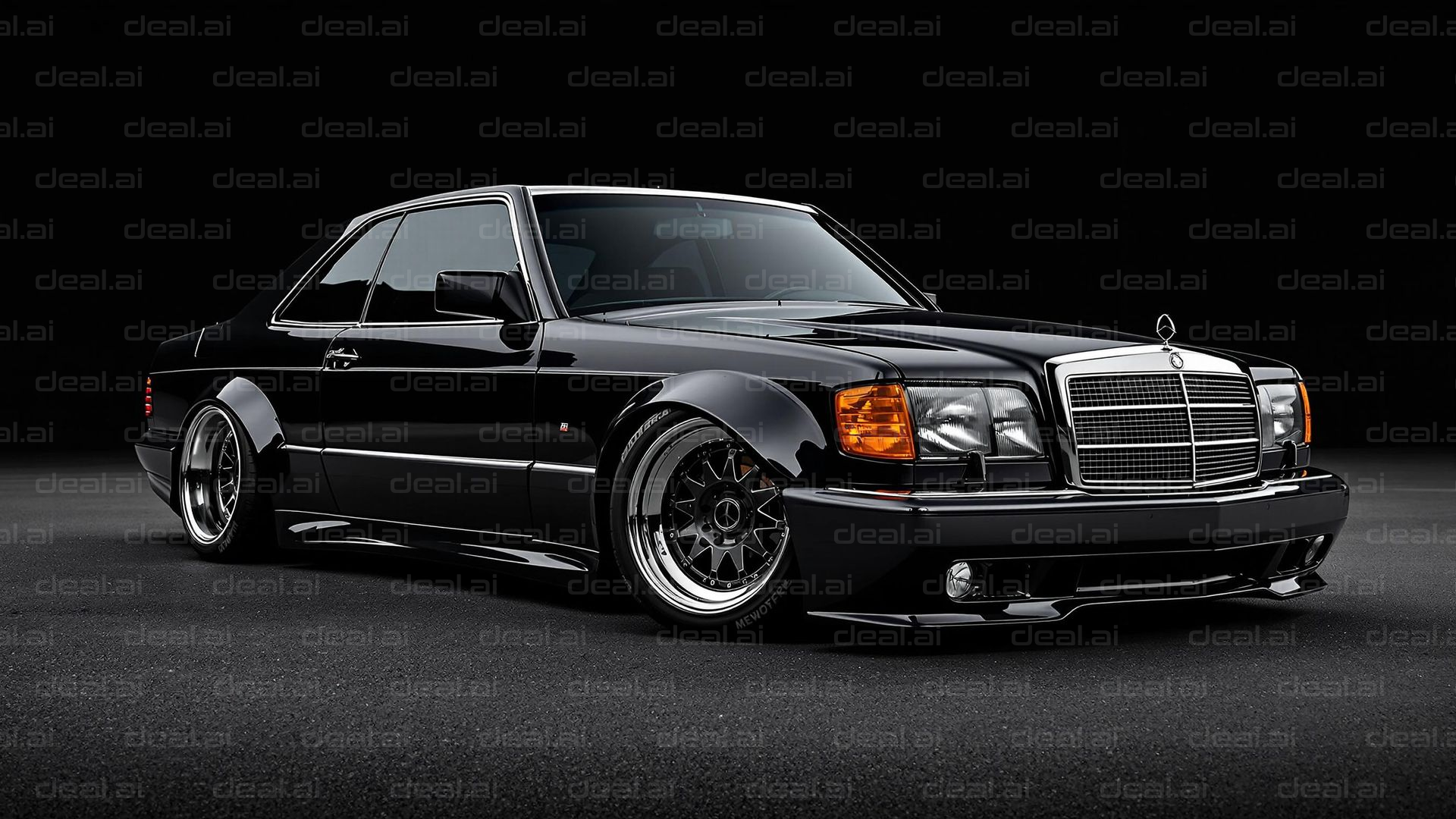 Classic Black Mercedes Coupe