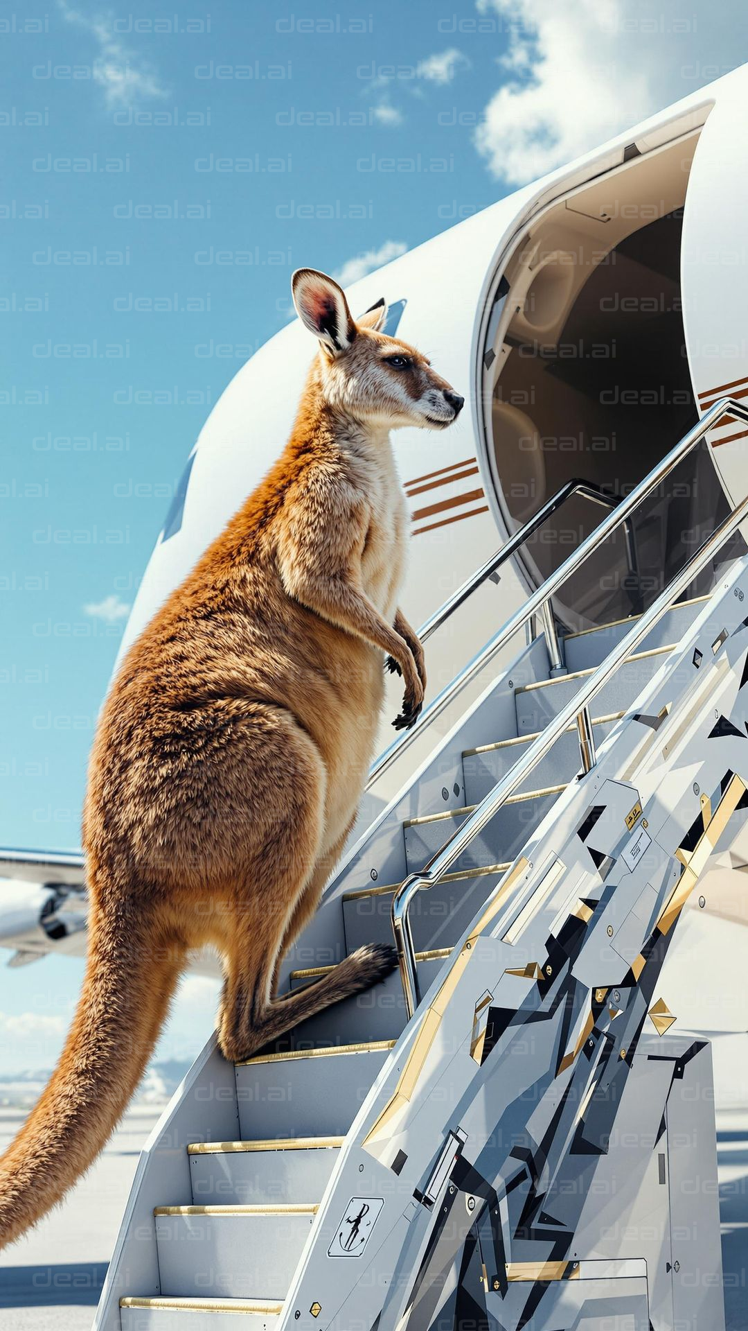 Kangaroo Boarding Flight Steps