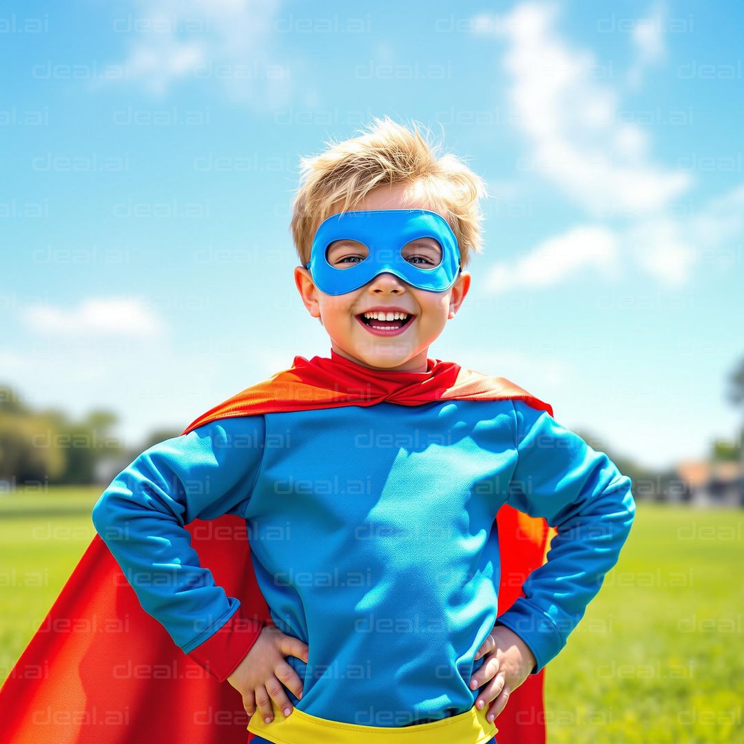 Little Superhero Soars in Sunshine
